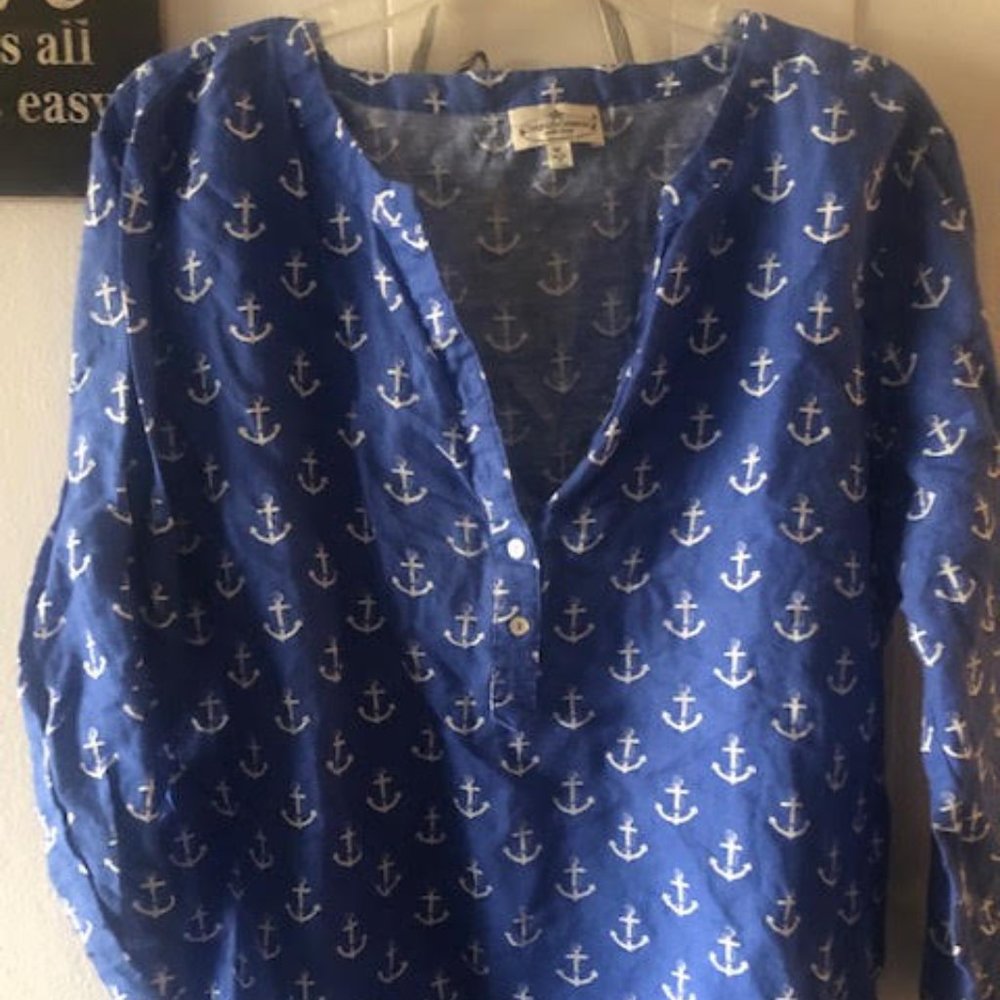 Grand & Greene XL Anchor blouse